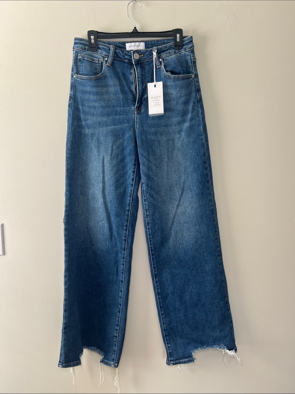RE/DONE Wide Leg Jeans in Dark Blue - RE/DONE